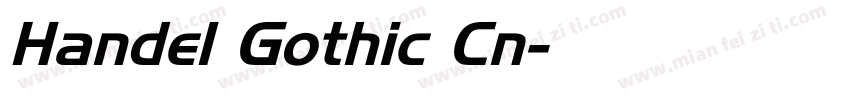 Handel Gothic Cn字体转换